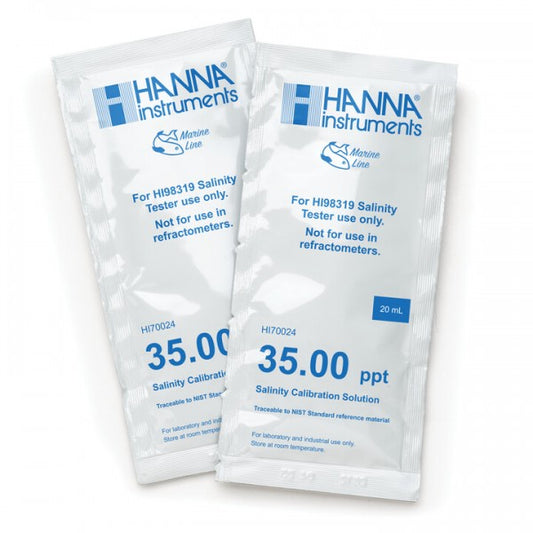 HANNA SOLUCIÓN CALIBRACIÓN SALINIDAD 35ppt (25 test)