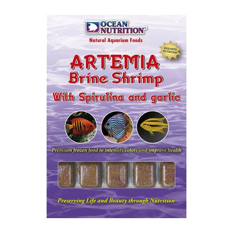 OCEAN NUTRITION (CONGELADO) ARTEMIA CON SPIRULINA Y AJO 100gr