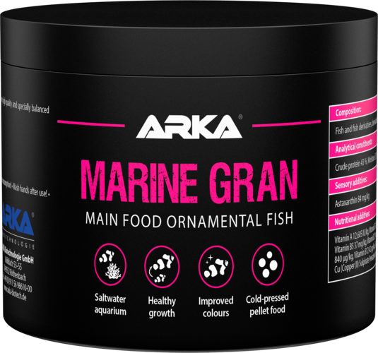 ARKA Marine Gran 500 ml (300 g) – Alimento Granulado para Peces Marinos